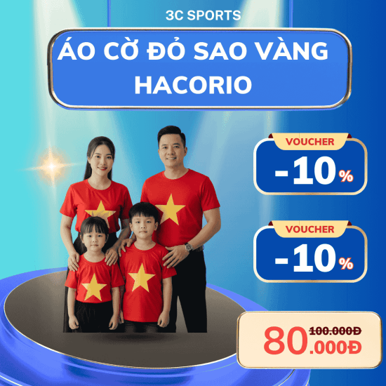 Áo cờ đỏ áo vàng không cổ