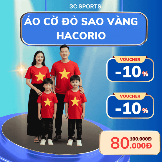 Áo cờ đỏ áo vàng không cổ
